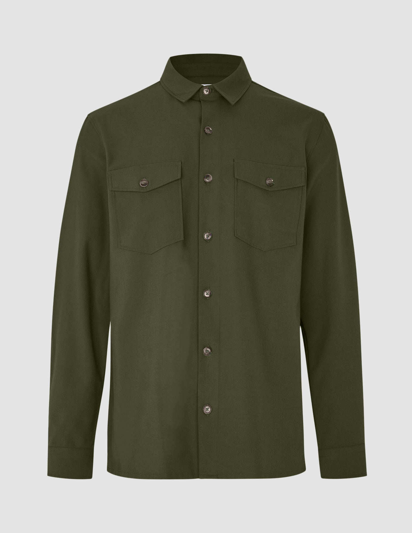 Essential Overshirt Clover Green